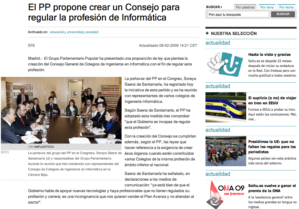 El imagen de la actitud PP en el 2009 pero ahora, en 2013 "donde dije digo, digo Diego"