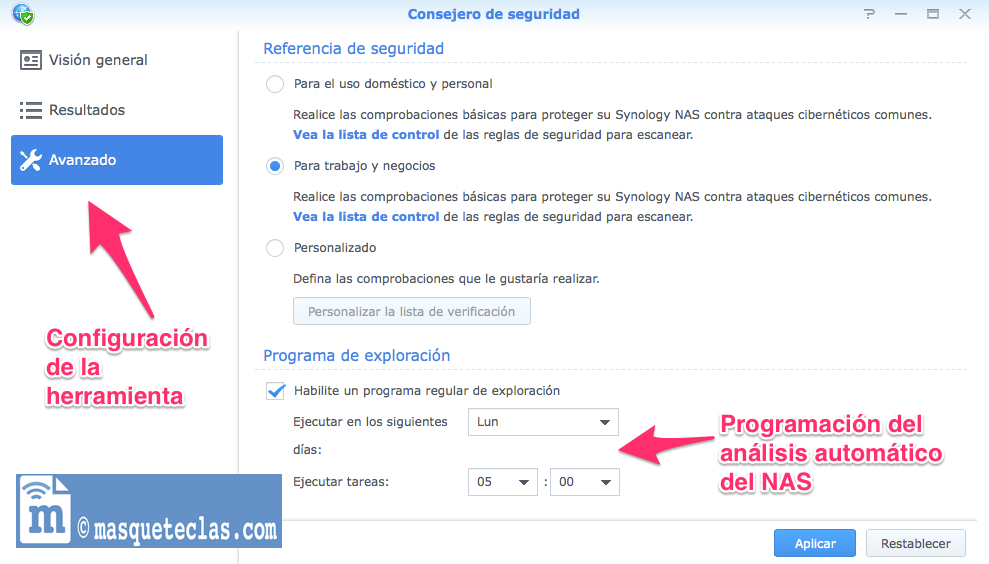 consejero de seguridad de Synology