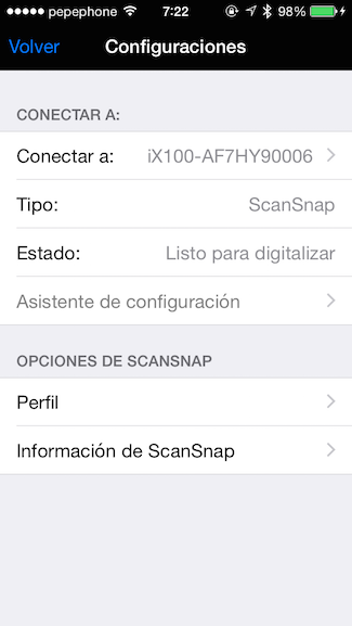 iX100 App para iOS