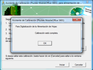 Calibración del MobileOffice S601