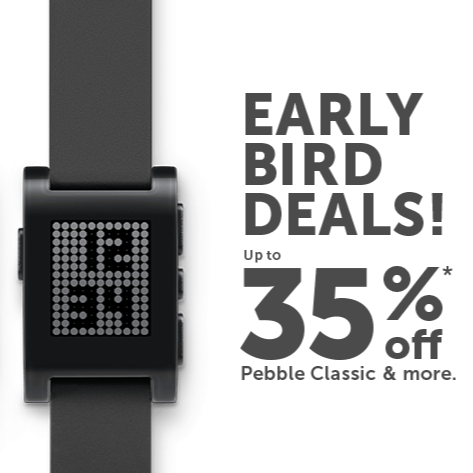 Descuentos en Pebble