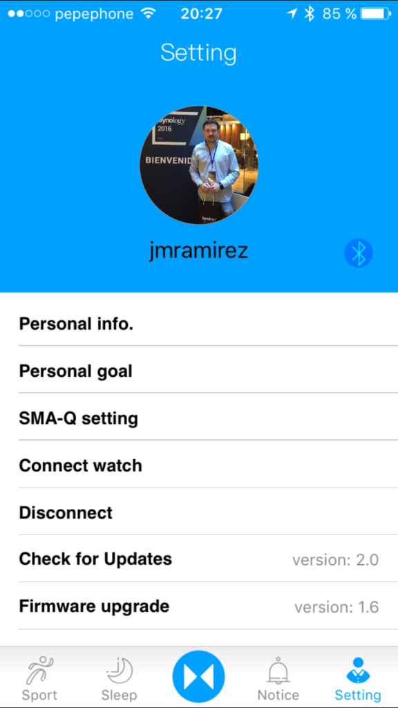 App para iOS del SMA-Q