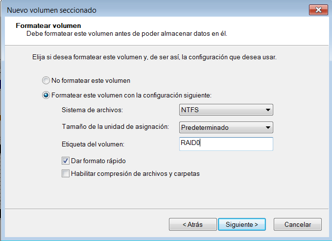 Raid 0 en Windows