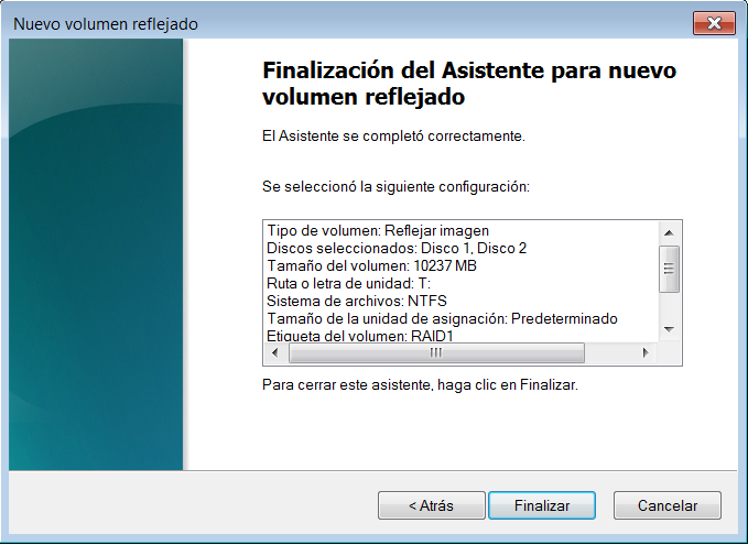 Raid 1 en Windows