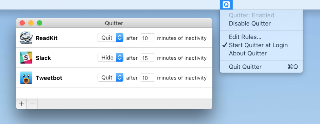 quitter